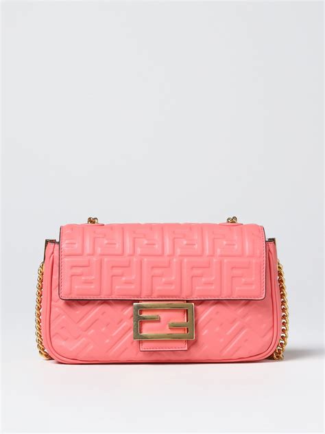 pink fendi baguette|Fendi monogram baguette bag.